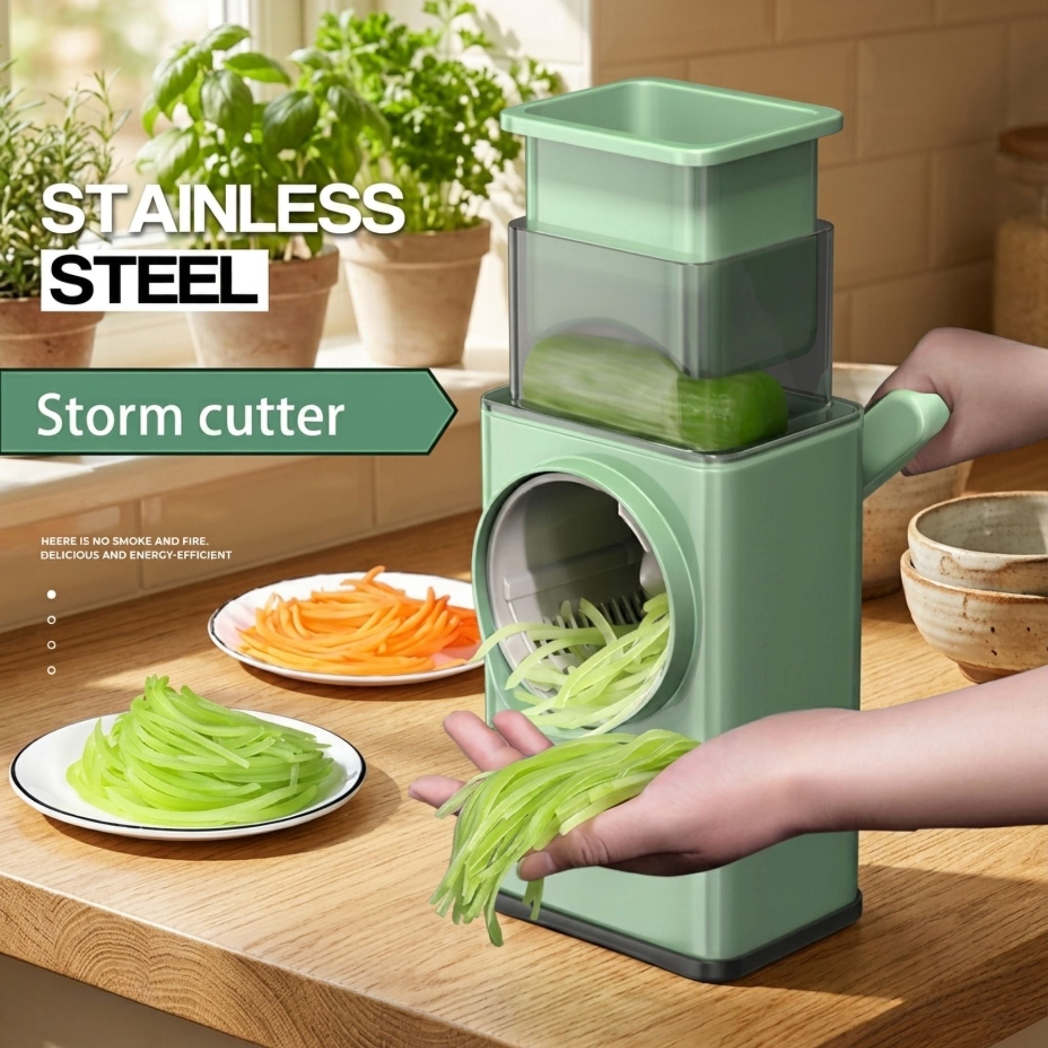 MANUAL ROTARY VEGETABLE CUTTER