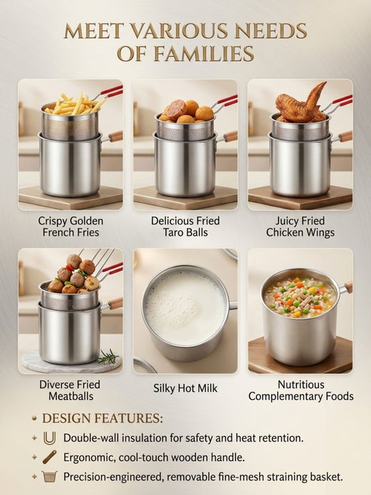 Stainless Steel Deep Frying Pot