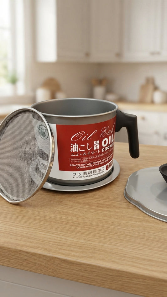 Stainless Steel Oil Filter & Storage Pot