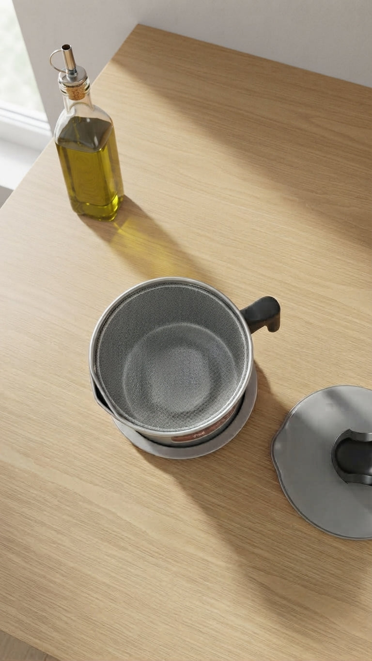Stainless Steel Oil Filter & Storage Pot