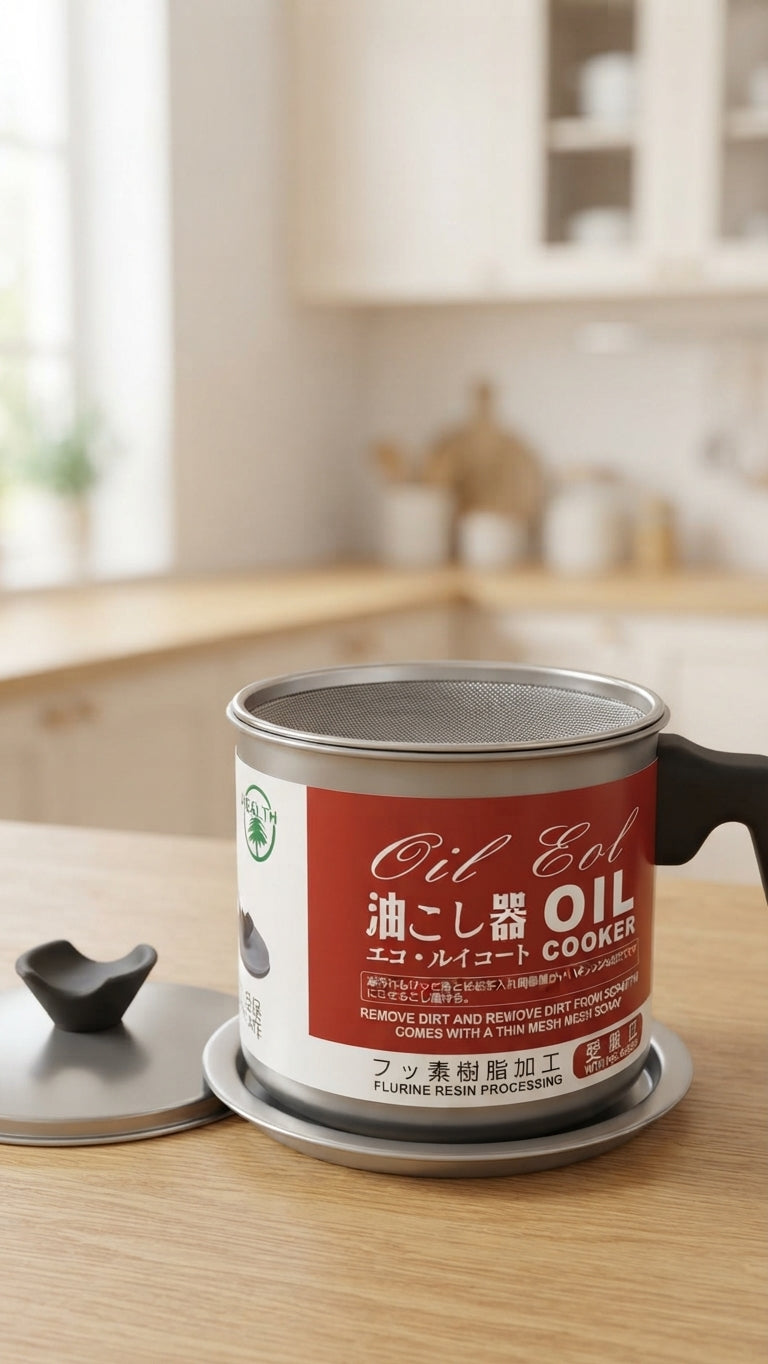 Stainless Steel Oil Filter & Storage Pot