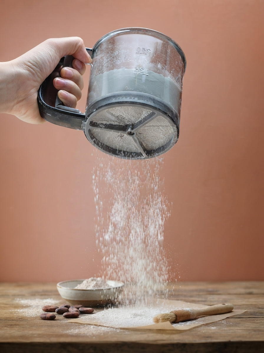 Handheld Plastic Flour Shaker & Mesh Flour Sifter